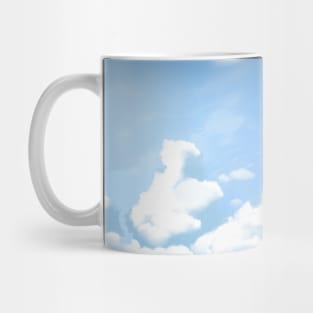 Over the Cumulonimbus Clouds Landscape Painting - Relaxing Scenery Design Mug